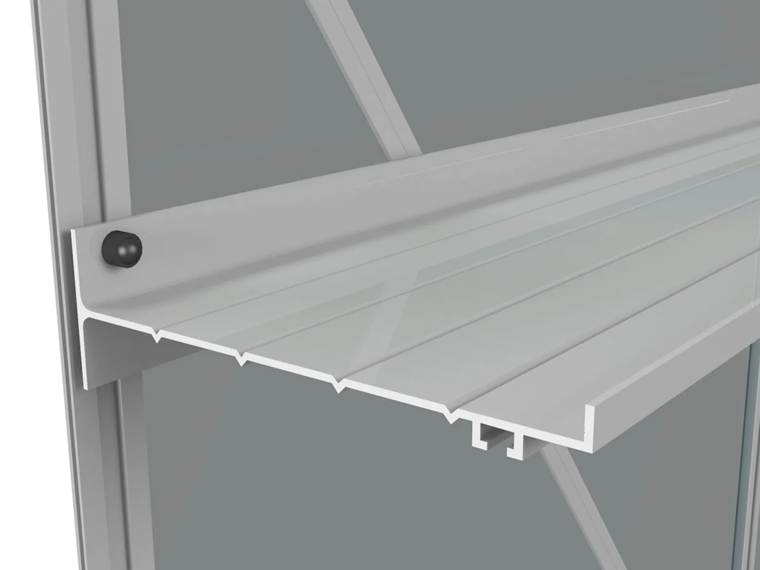 Aluminiumshylle Euro-Serre - lagervare