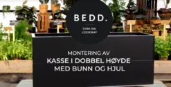 BEDD Planteringskasser på hjul