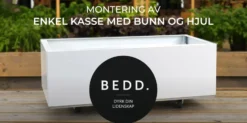 BEDD Planteringskasser på hjul