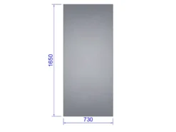 Glass til tak og side, herdet 4 mm (Euro-Serre)