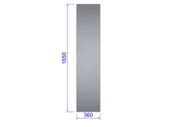 Sideglas Gothic 43 cm mur