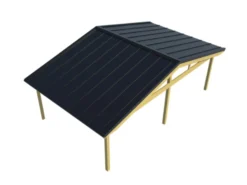 Stålplatetak båndtekket isolert